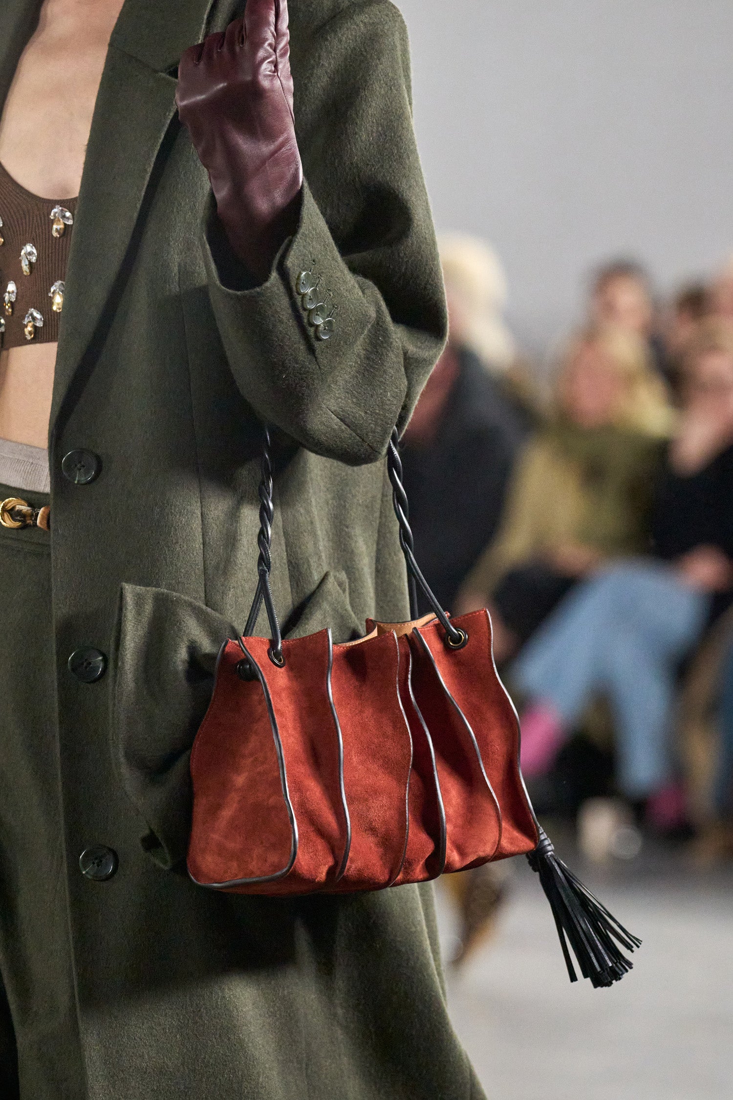Adria Small Shoulder Bag - Rust