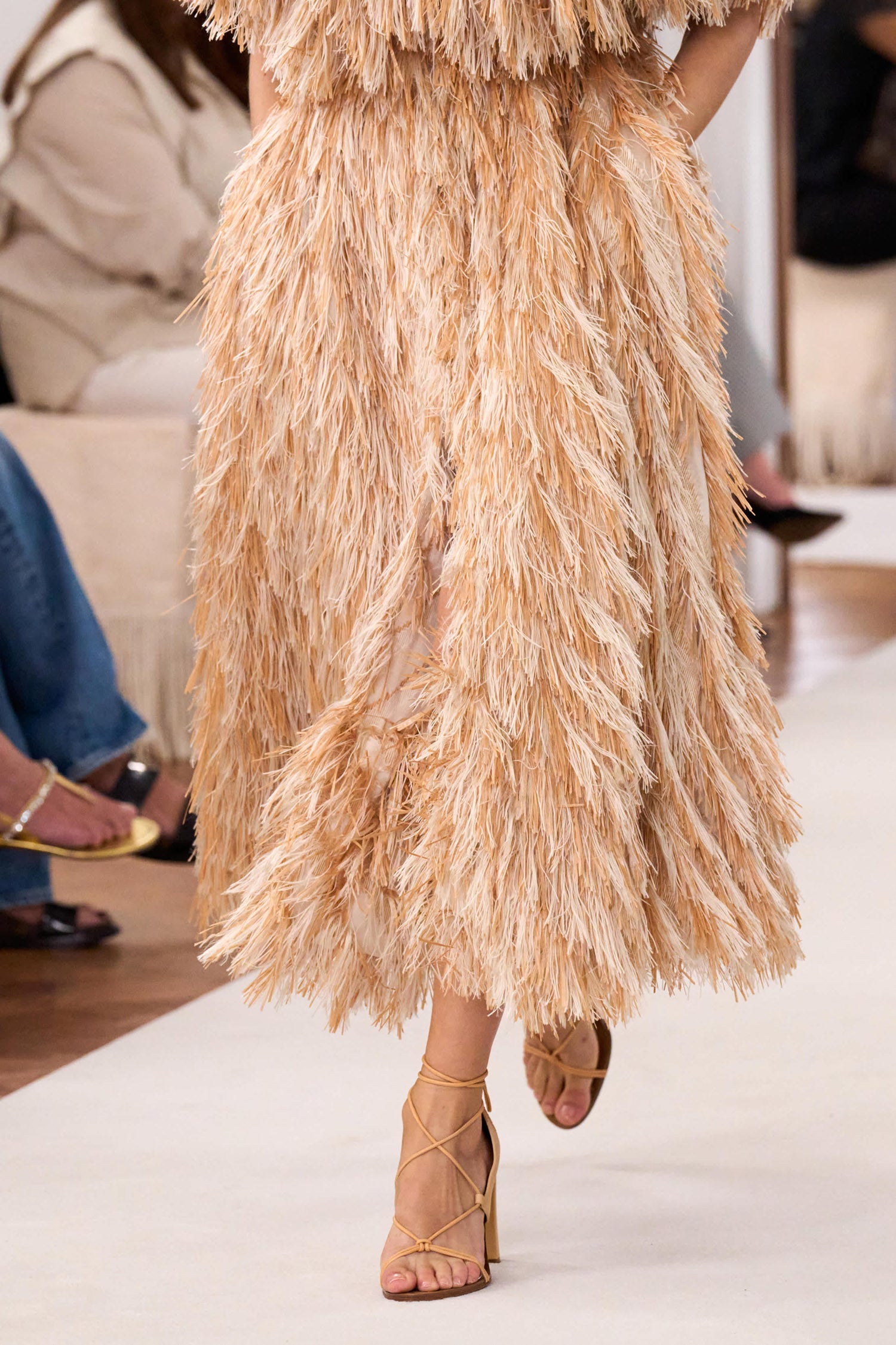 Amalia Rafia Coat - Sand Dollar