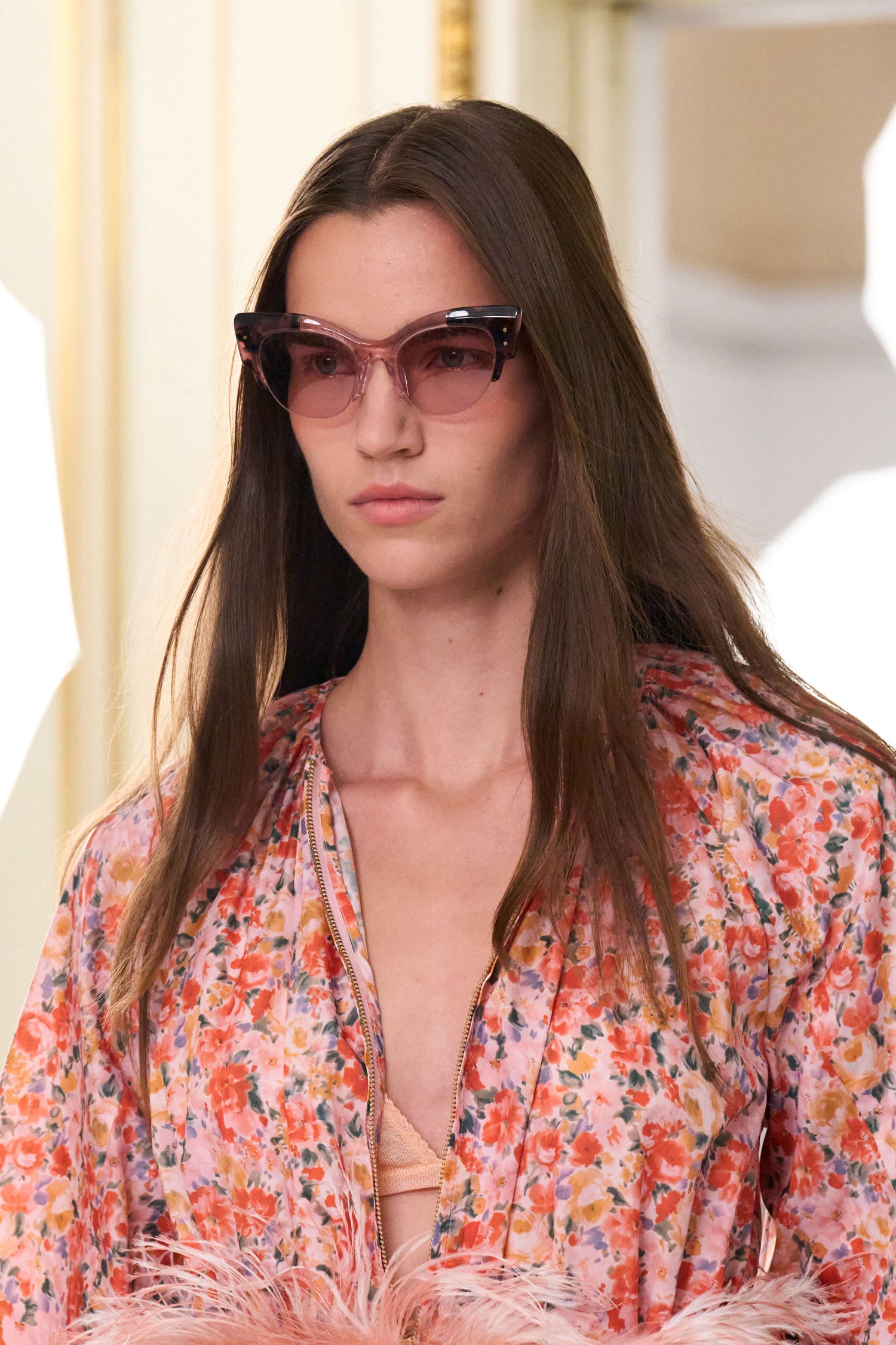 Ulla Johnson Marius Cat-Eye Sunglasses - Rose Tortoise