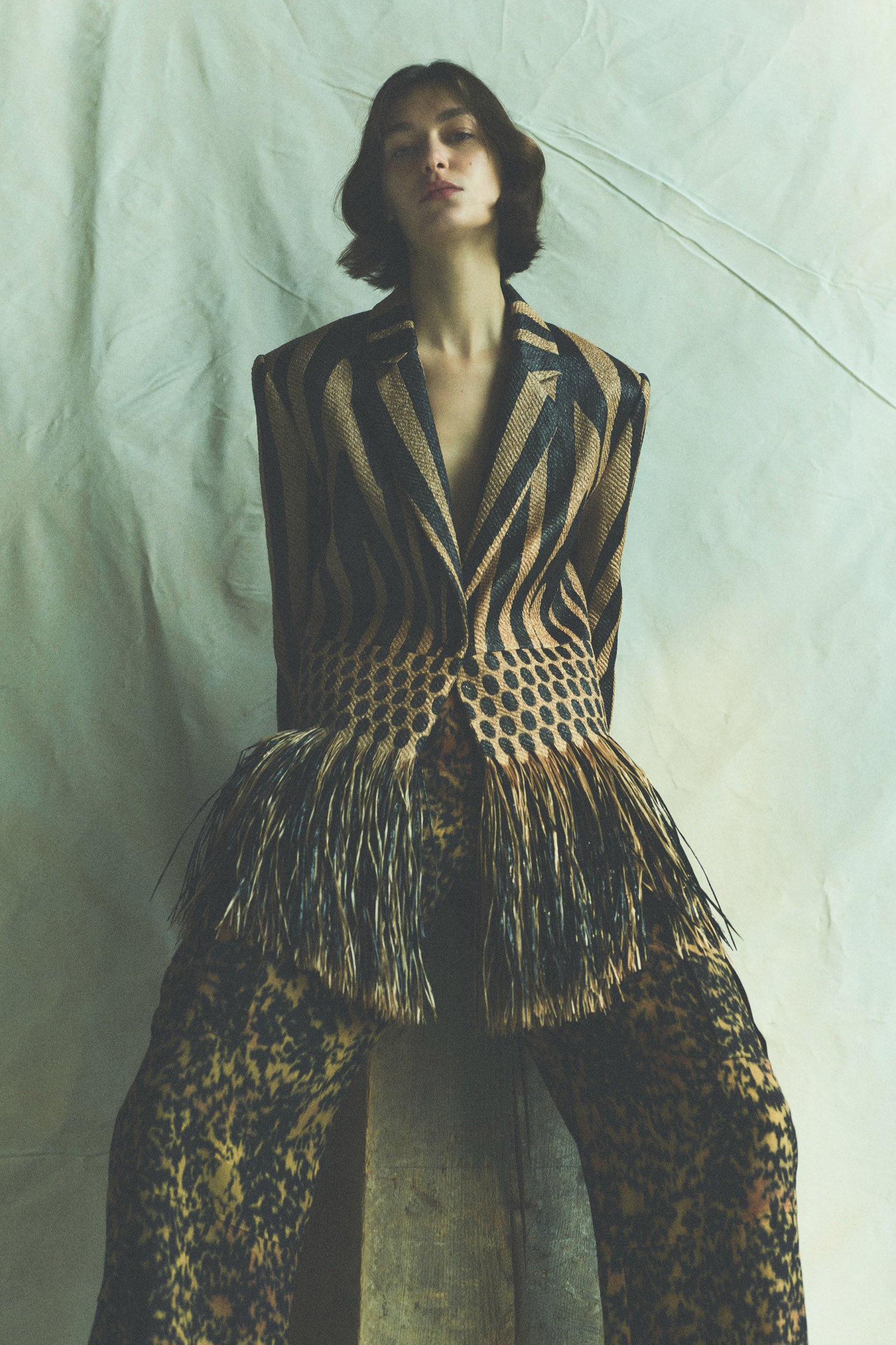 Priya Fringe Blazer - Tapir