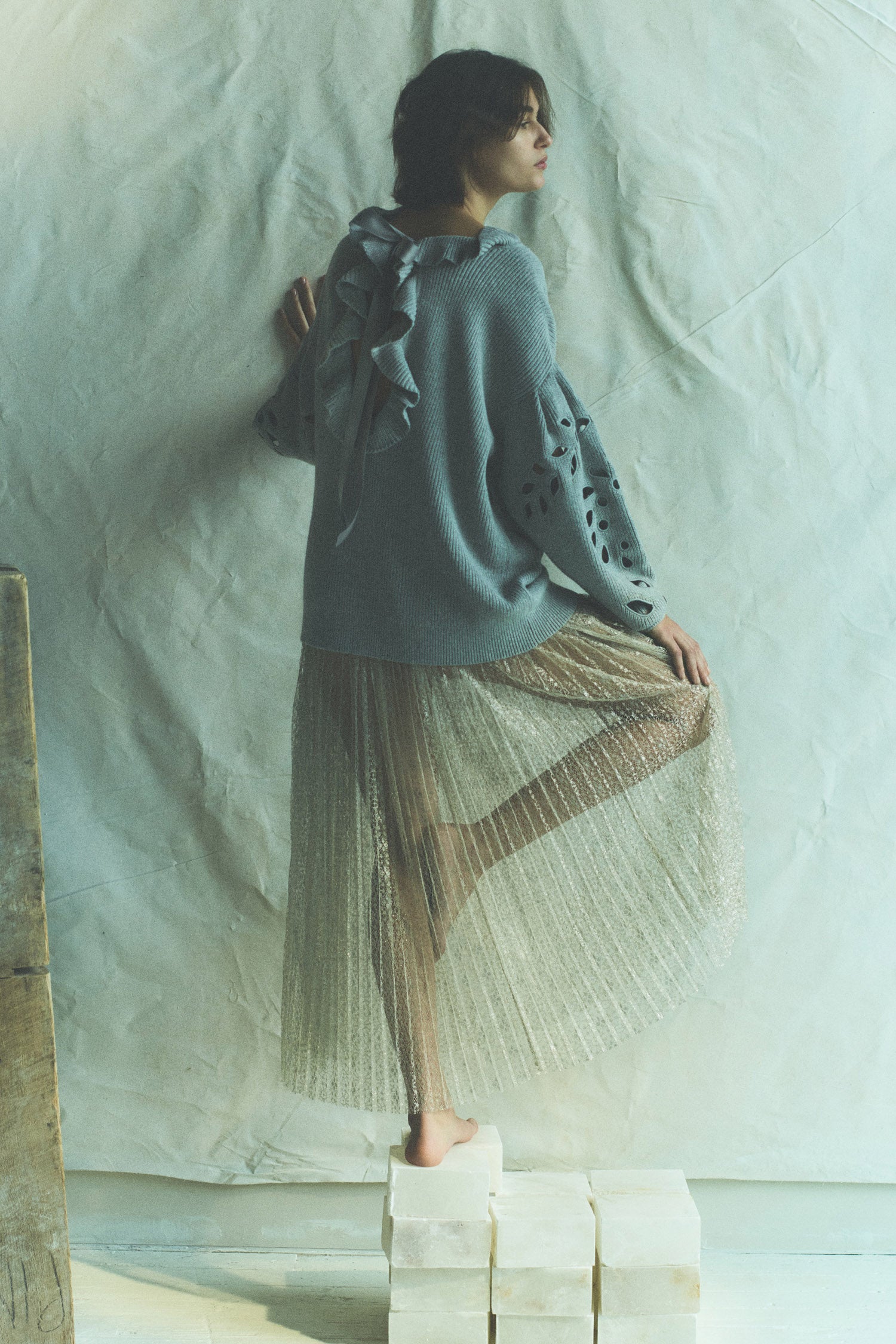 Maren Pleated Skirt - Sterling