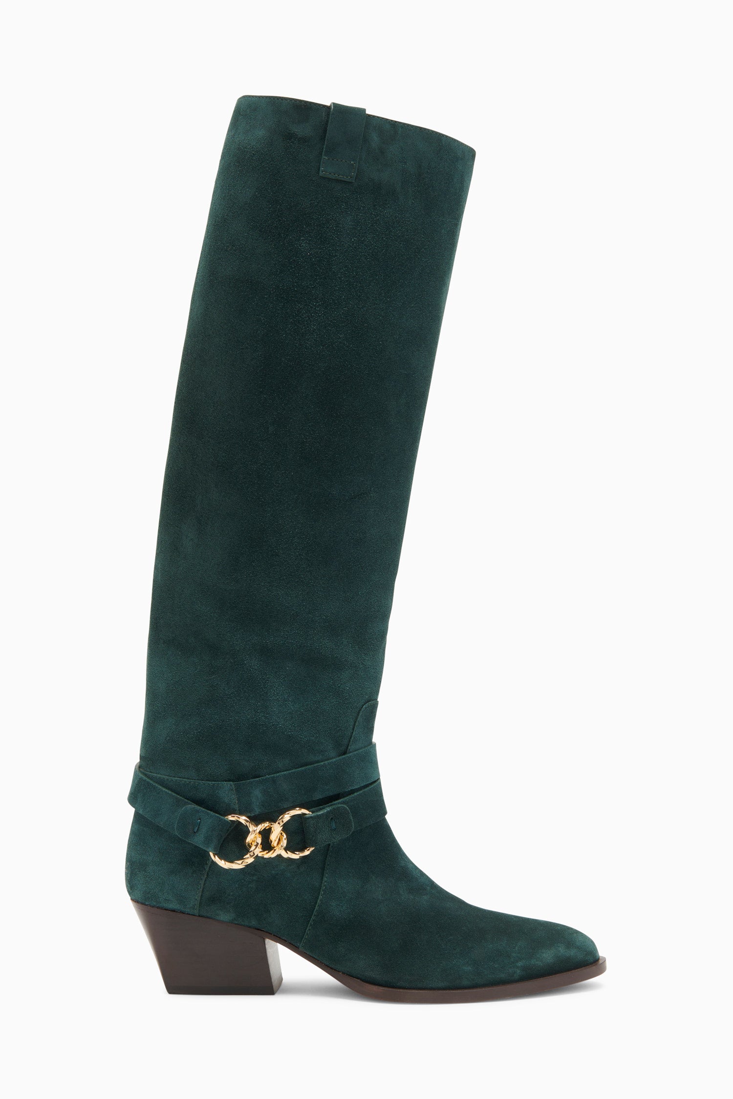 Ulla Johnson Willow Cowboy Boot - Malachite