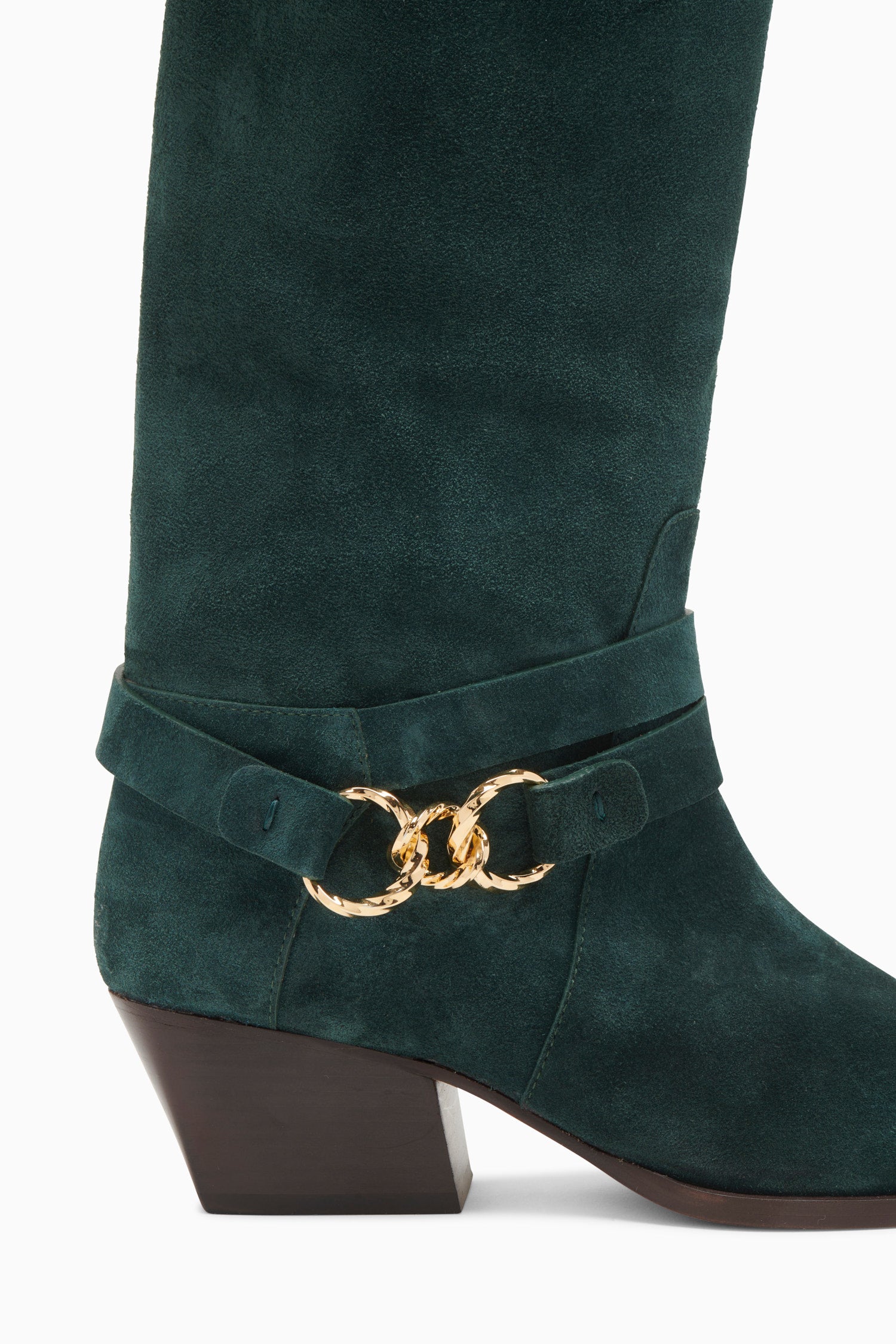 Ulla Johnson Willow Cowboy Boot - Malachite