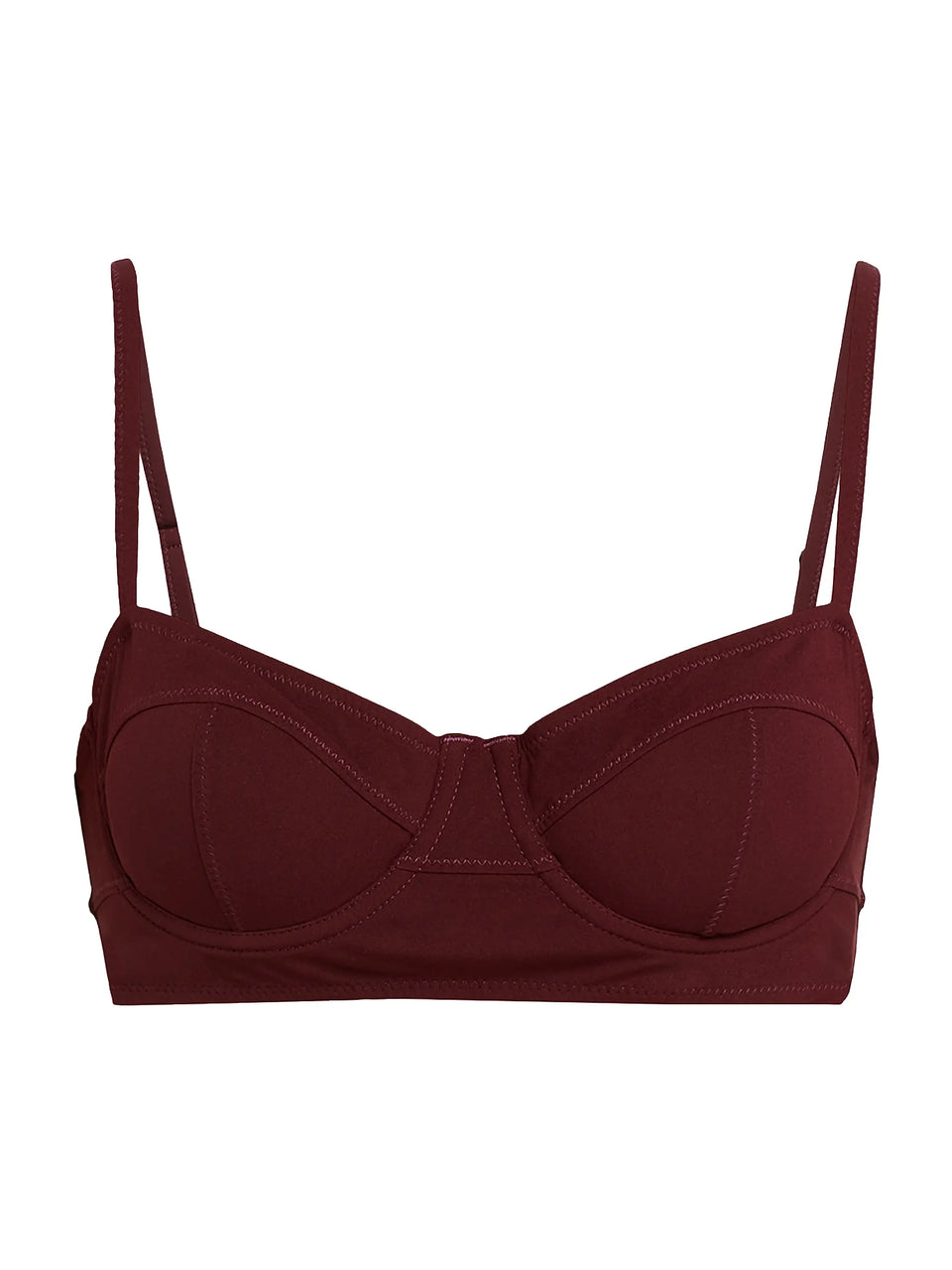 Zahara Bra Cup Bikini Top - Cassis