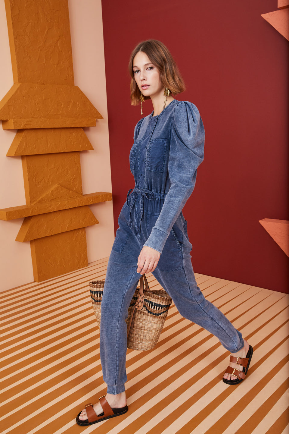 Sadie Jumpsuit - Indigo Acid
