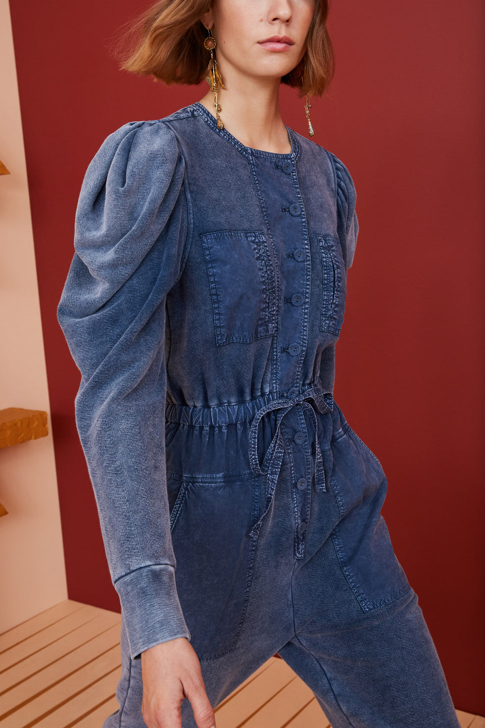 Sadie Jumpsuit - Indigo Acid