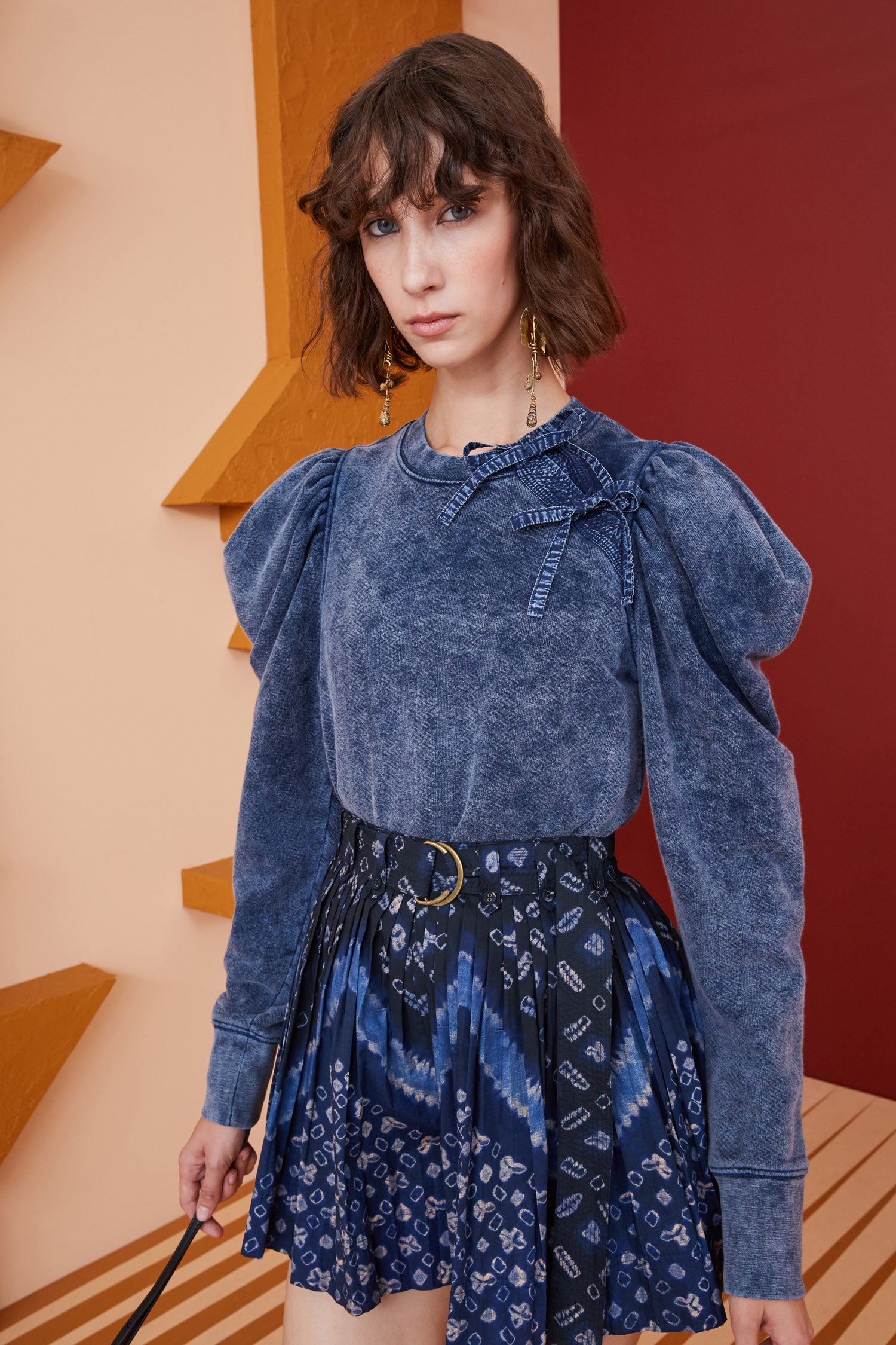 Ulla Johnson Harper Pullover - Indigo Acid