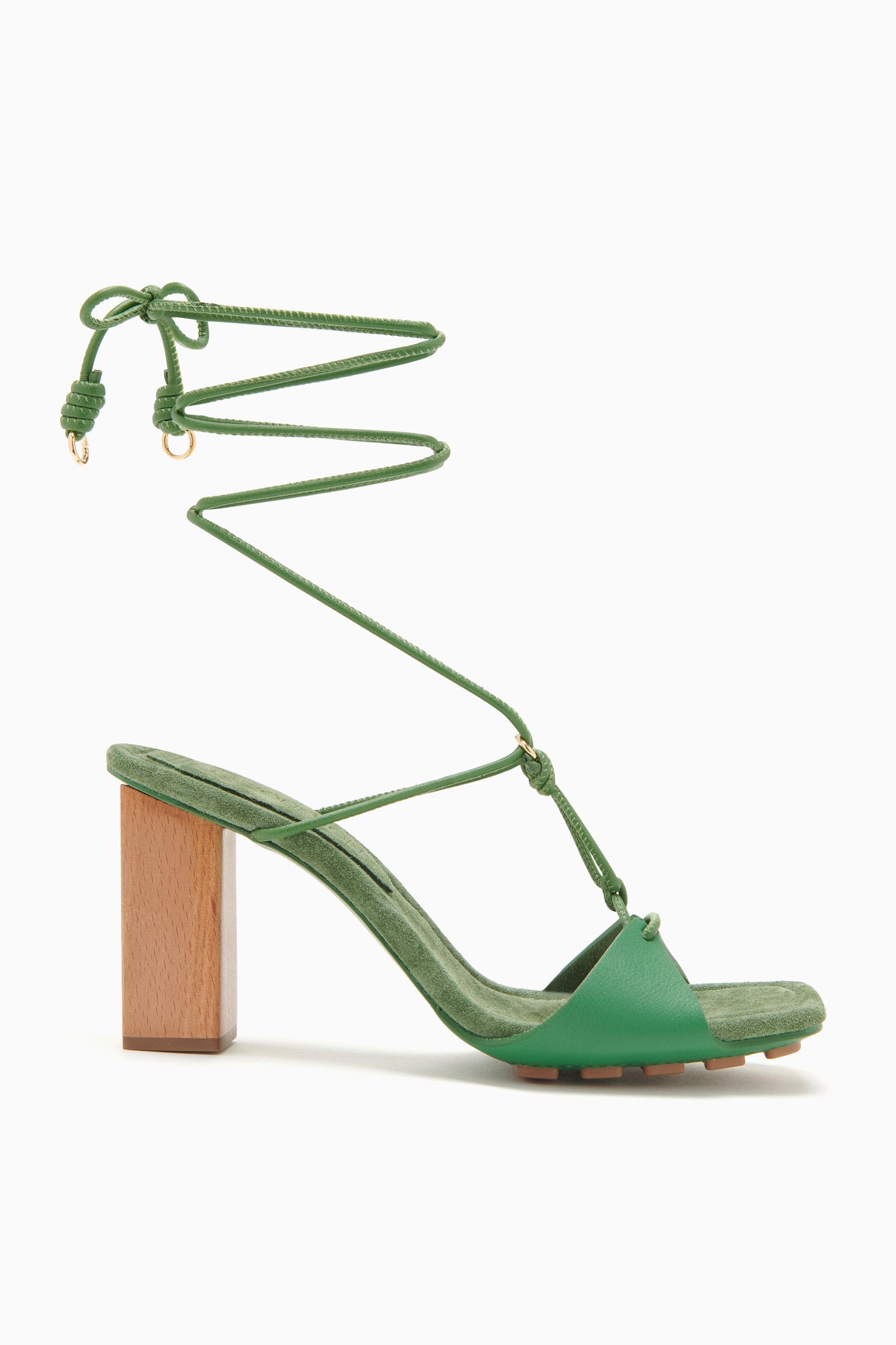Ulla Johnson Nicolette Lace-Up High Heel - Lichen