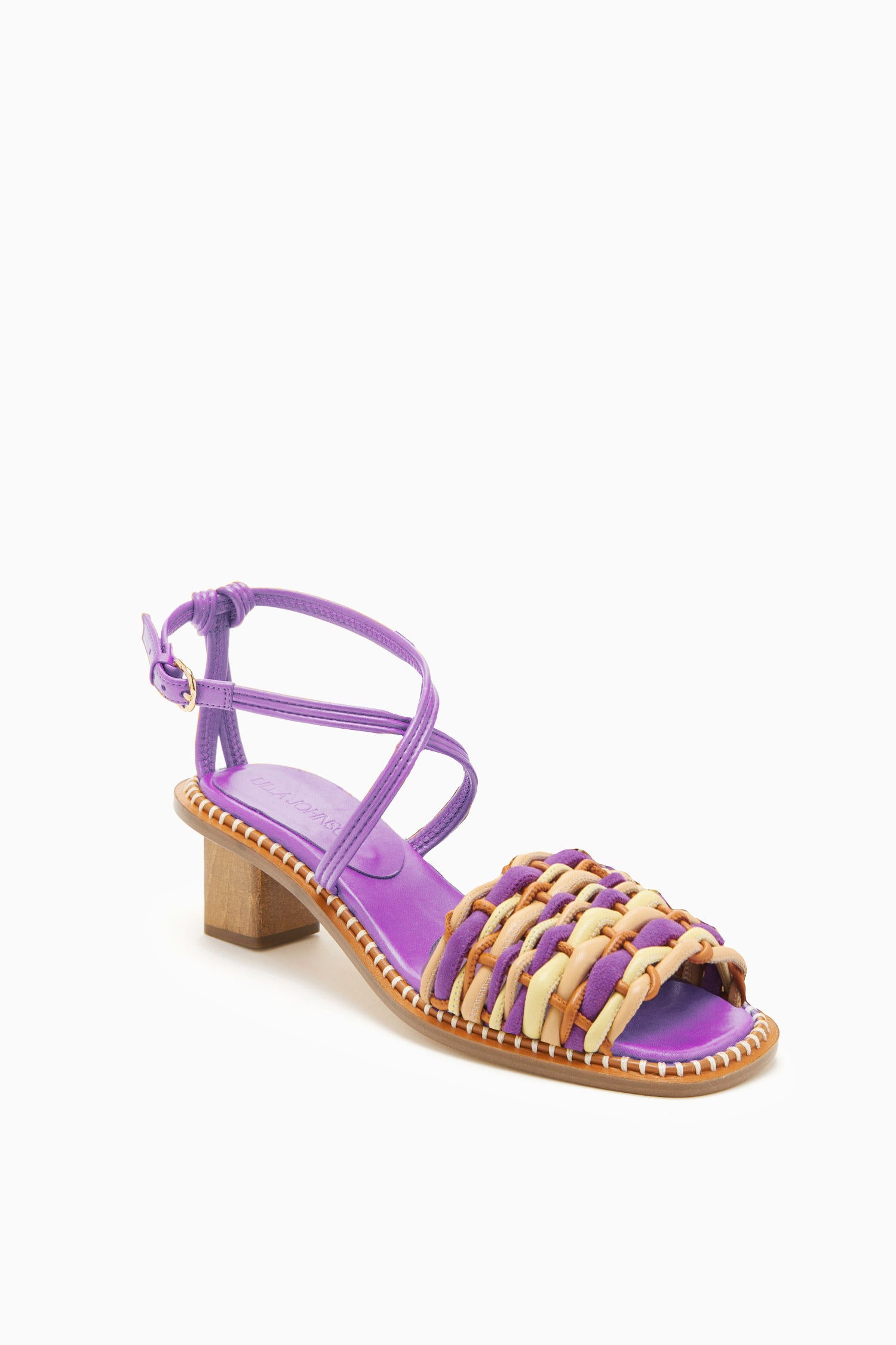 Ulla Johnson Ilana Woven Midi Heel - Ametrine