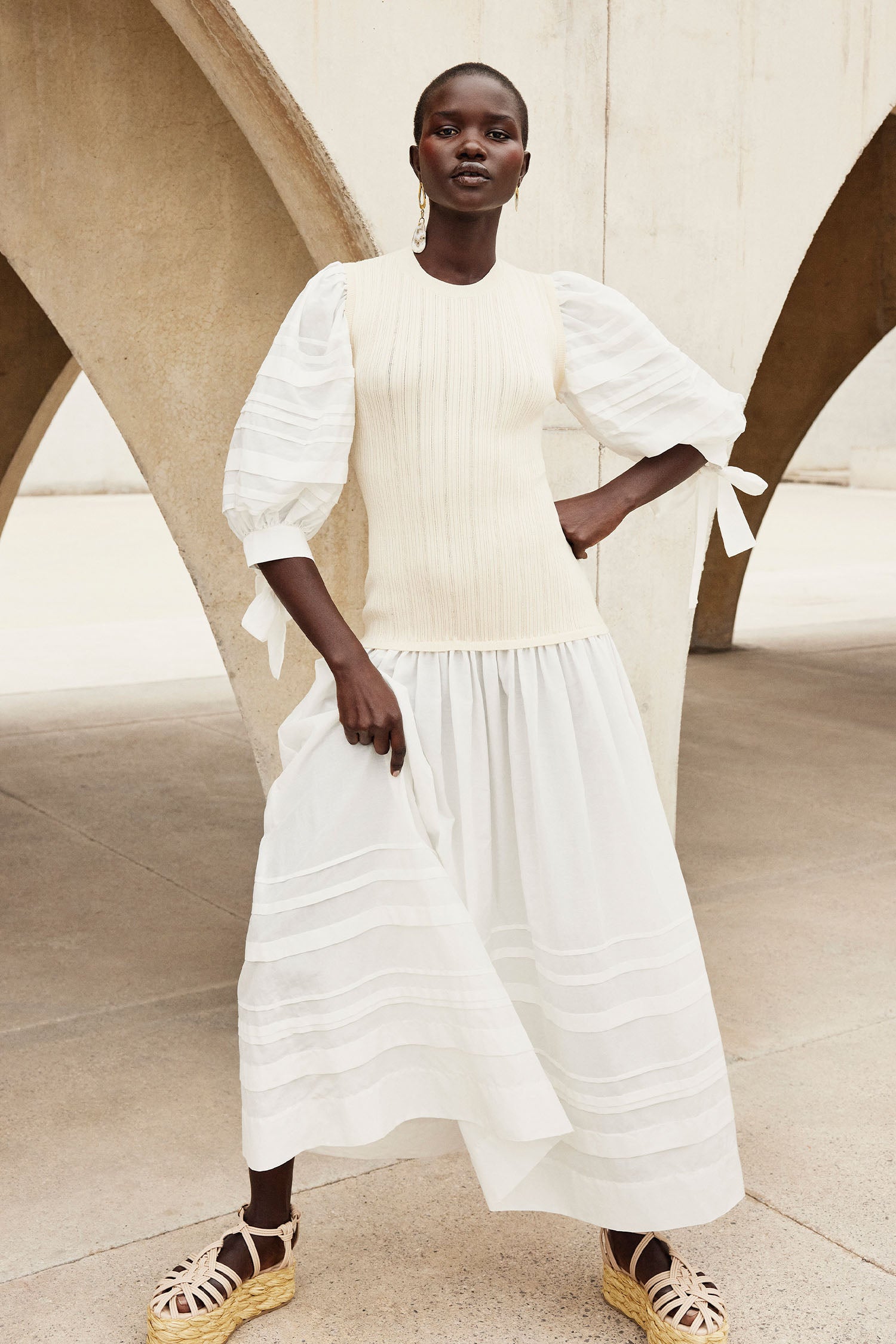 Octavia Dress - Alabaster - Ulla Johnson