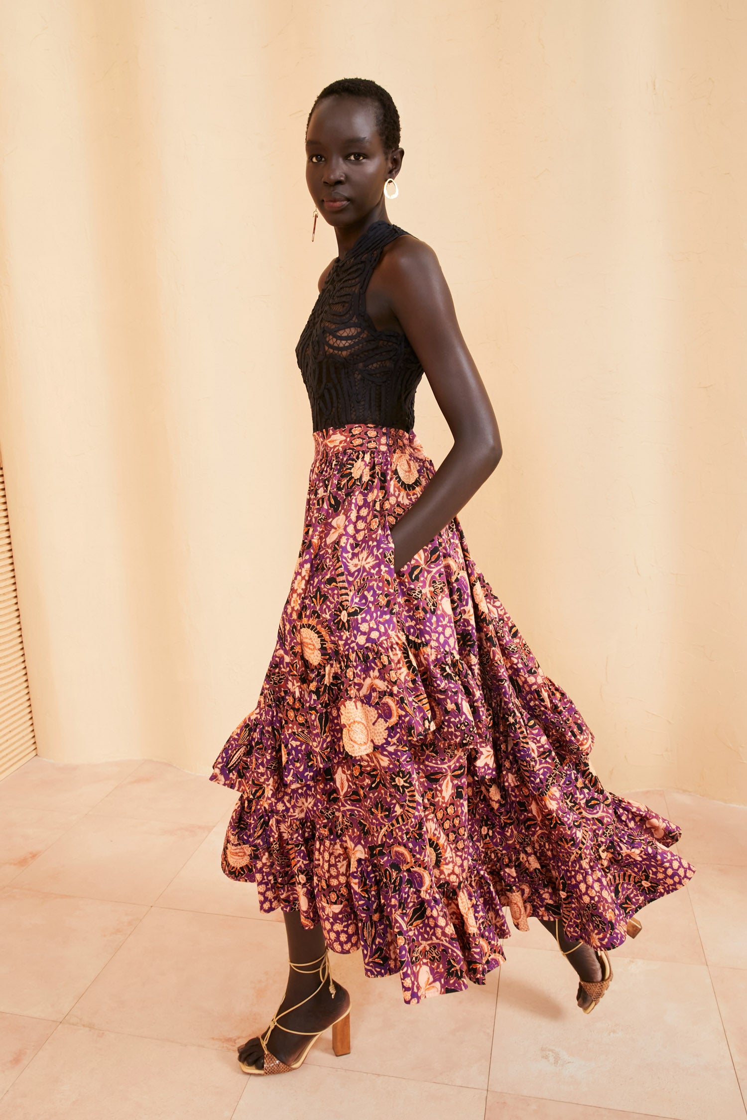 Ulla Johnson Allegra Skirt - Blackcurrant